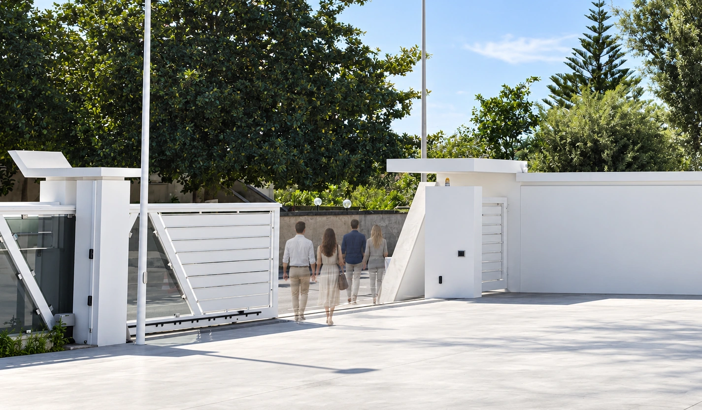 Ingresso con cancello laterale – Studio Polis Engineering